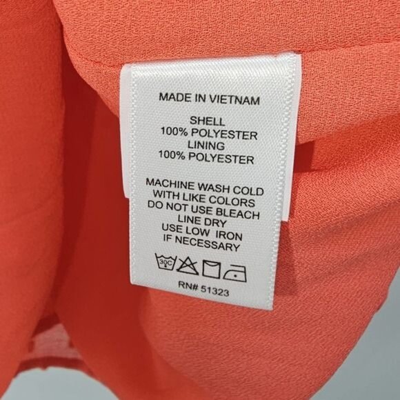 CeCe French Dot Pink Square Neck Blouse Size Small New - Picture 5 of 6